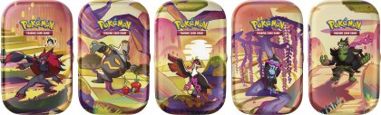 Pokémon TCG - Scarlet & Violet - Shrouded Fable Mini Tin (Dusknoir / Zoroark / Okidogi / Munkidori / Fezandipiti - 1x random mini tin)