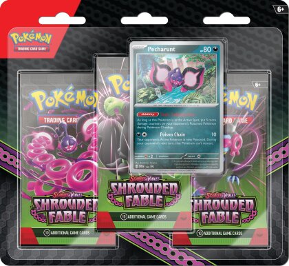 Pokémon TCG - Scarlet & Violet - Shrouded Fable Three-Booster Pack and Promo Card Blister
