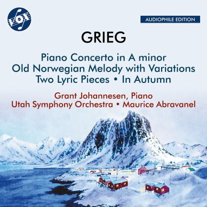 Edvard Grieg (1843-1907), Maurice Abravanel, Grant Johannesen & Utah Symphony Orchestra - Piano Concerto in A minor - Old Norwegian Melody w