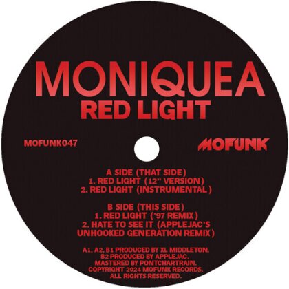 Moniquea - Red Light (12" Maxi)