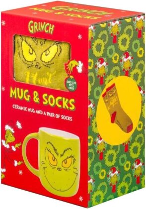 Le Grinch - Coffret Paire de Chaussettes + Mug 460ml