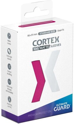 Protèges Cartes 100 pièces - Cortex - Standard - Rose Matte