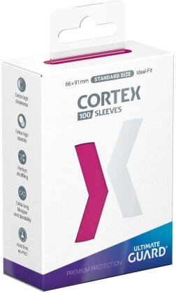 Protèges Cartes 100 pièces - Cortex - Standard - Rose