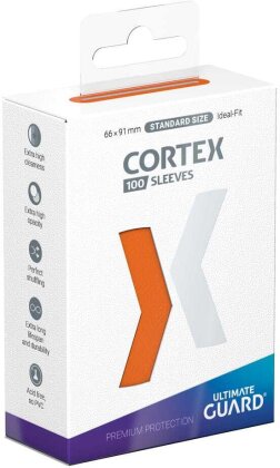 Protèges Cartes 100 pièces - Cortex - Standard - Orange