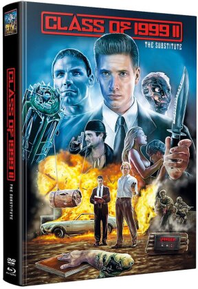 Class of 1999 2 - The Substitute (1994) (Wattiert, Back to the 90s, Édition Limitée, Mediabook, Blu-ray + DVD)
