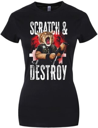 Playlist Pets: Scratch & Destroy - Ladies T-Shirt