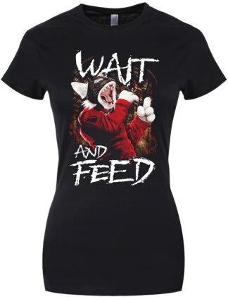 Playlist Pets: Wait and Feed - Ladies T-Shirt