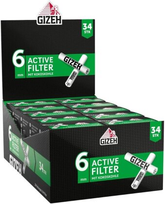 GIZEH Active Filter 6mm 10 x 34pcs