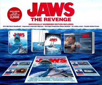 Jaws 4 - The Revenge (1987) (Limited Collector's Edition, Steelbook, 4K Ultra HD + Blu-ray)