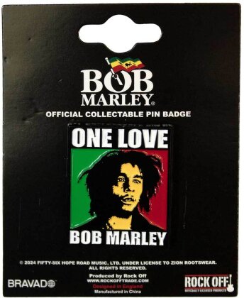 Bob Marley Pin Badge - One Love