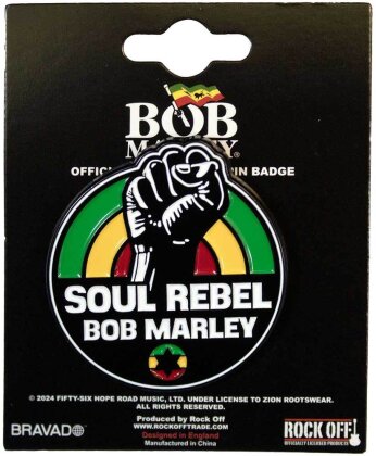 Bob Marley Pin Badge - Soul Rebel