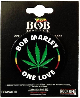 Bob Marley Pin Badge - Leaf