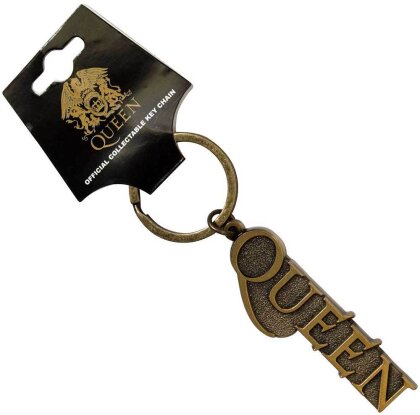 Queen Keychain - Gold Logo