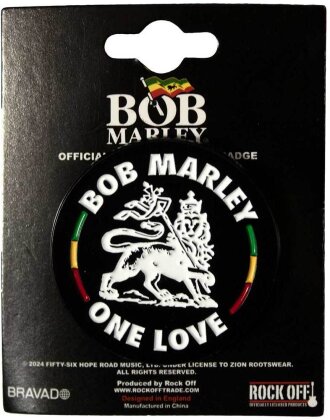 Bob Marley Pin Badge - Lion
