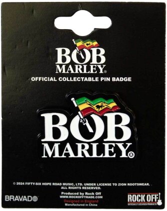 Bob Marley Pin Badge - Logo