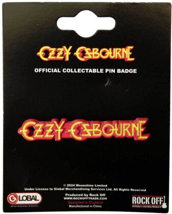 Ozzy Osbourne Pin Badge - Logo