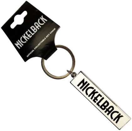 Nickelback Keychain - Black Logo White