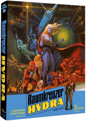 Raumkreuzer Hydra - Duell im All (1966) (Cover C, Édition Limitée, Mediabook, 2 Blu-ray)