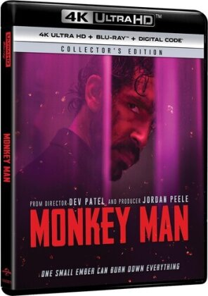 Monkey Man (2024) (Collector's Edition, 4K Ultra HD + Blu-ray)