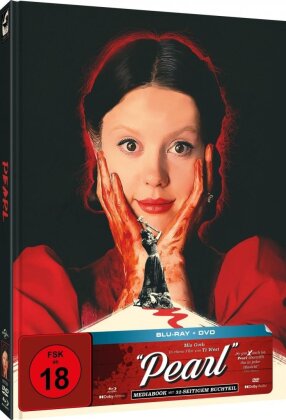 Pearl (2022) (Cover E, Édition Limitée, Mediabook, Blu-ray + DVD)
