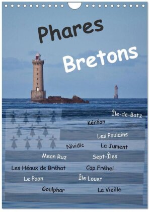 Phares Bretons (Wandkalender 2025 DIN A4 hoch) - CALVENDO Monatskalender