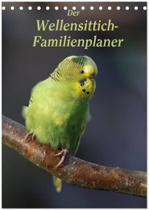 Der Wellensittich-Familienplaner (Tischkalender 2025 DIN A5 hoch) - CALVENDO Monatskalender