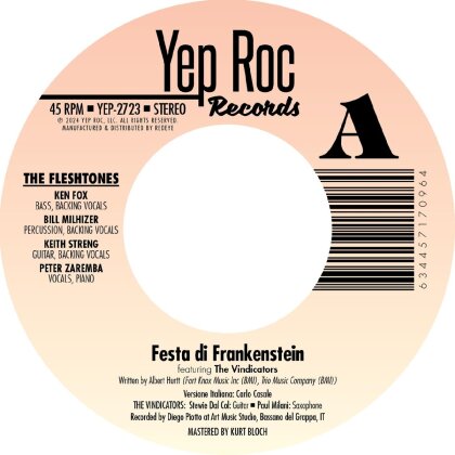 Fleshtones - Festa di Frankenstein / The Dedication Song (7" Single)