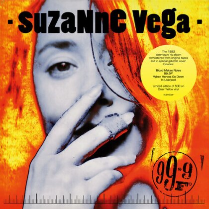 Suzanne Vega - 99.9 Fahrenheit (Gatefold, Rubellan Remasters, 2024 Reissue, Limited Edition, Yellow Vinyl, LP)