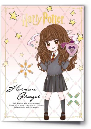 Harry Potter - Hermione Character Greetings Card With Love Potion Pinbadge
