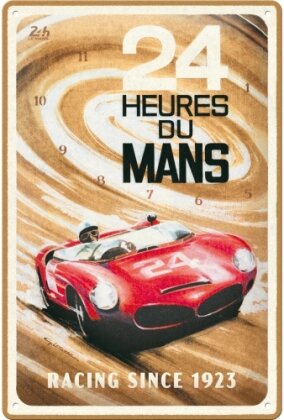 Blechschild. 24h Le Mans / Red Car 1963