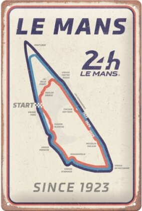 Blechschild. 24h Le Mans / Circuit