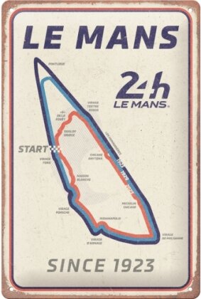 24h Le Mans - Circuit 1963 Blechschild