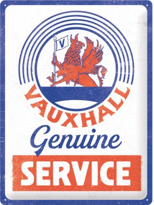 Blechschild. Opel / Vauxhall - Genuine Service