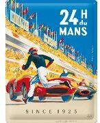 24h Le Mans blau Blechschild