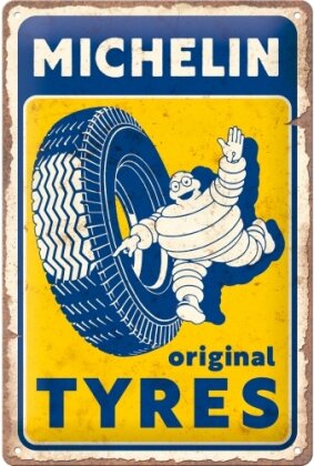 Blechschild. Michelin / Original Tyres