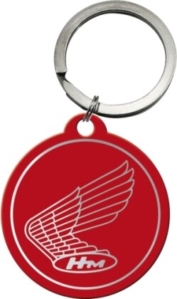 Schlüsselanhänger rund. Honda / Logo Red