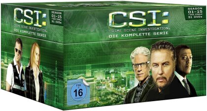 CSI - Las Vegas - Die komplette Serie - Staffel 1-15 + Das Finale (91 DVDs)