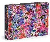 Troy Litten Butterflies In the Sweet Peas 1000 Piece Puzzle