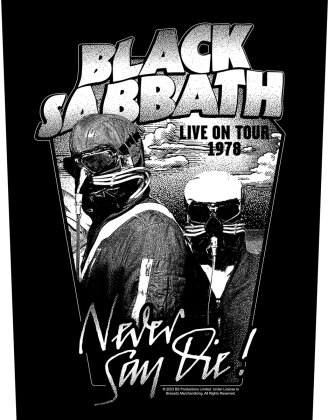 Black Sabbath - Never Say Die Backpatch