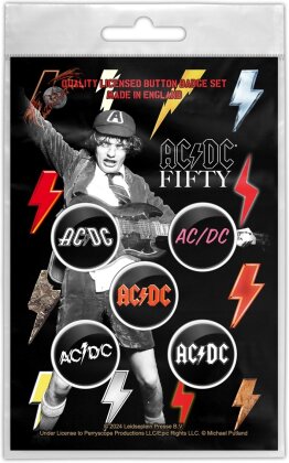 AC/DC - Bolt Array Button Badge Set