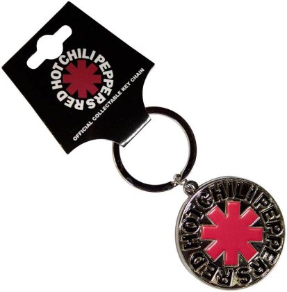 Red Hot Chili Peppers Keychain - Asterisk Logo Silver