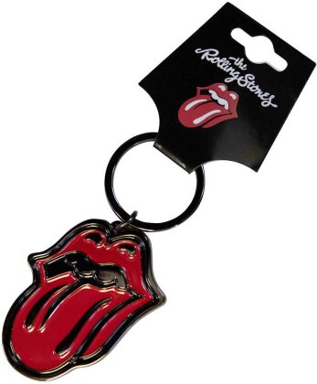 The Rolling Stones Keychain - Classic Tongue Black