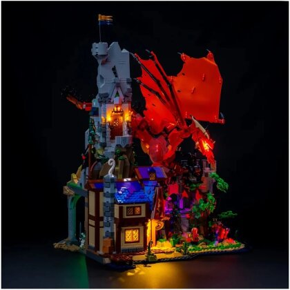 Light My Bricks - Kit de lumière pour LEGO® 21348 Dungeons & Dragons : l’histoire du dragon rouge