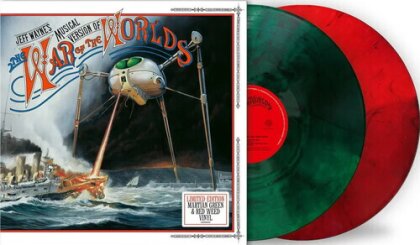 Jeff Wayne - War Of The Worlds (2024 Reissue, Sony, Édition Limitée, Red / Green Vinyl, LP)