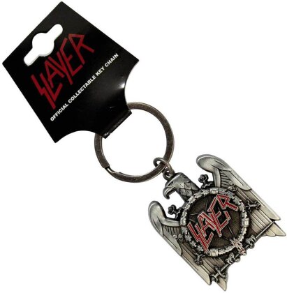 Slayer Keychain - Silver Eagle v2 (Die-Cast Relief)
