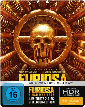Furiosa: A Mad Max Saga (2024) (Edizione Limitata, Steelbook, 4K Ultra HD + Blu-ray)