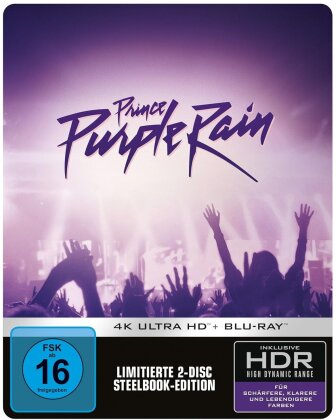 Purple Rain (1984) (Limited Edition, Steelbook, 4K Ultra HD + Blu-ray)