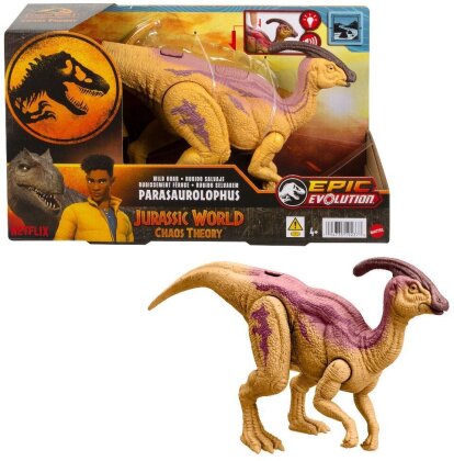 Mattel Jurassic World: Wild Roar Parasaurolophus - Spielfigur