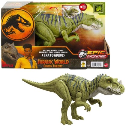 Mattel Jurassic World: Wild Roar Ceratosaurus - Spielfigur