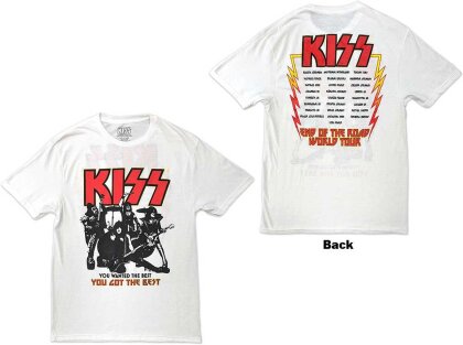 KISS Unisex T-Shirt - End Of The Road You Got The Best (Back Print) - Grösse S